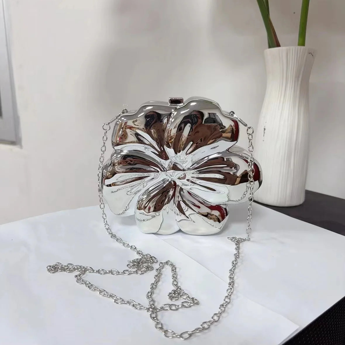 Mini Flower Vase Crossbody Party Bag for Women