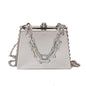 Fashion Metal Box Clutch Bag for Women Party